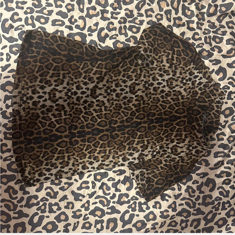 Tight cheetah print shirt